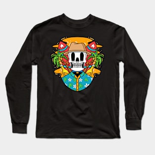 Summer Skull Long Sleeve T-Shirt